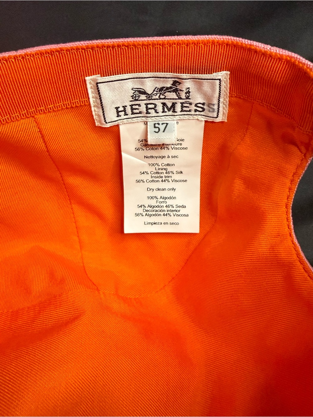 NWOT Hermes Baseball Hat - Picture 5 of 7